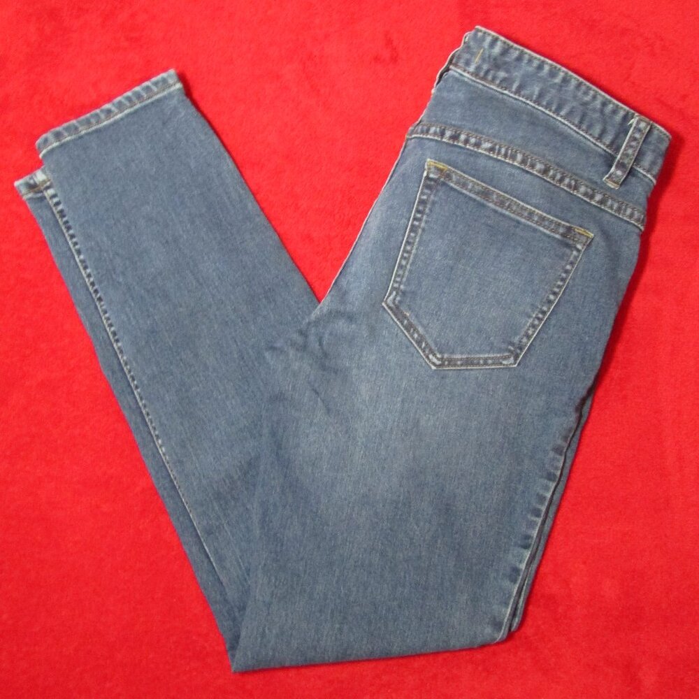 Free People Skinny Ankle Medium Wash Distressed Jeans